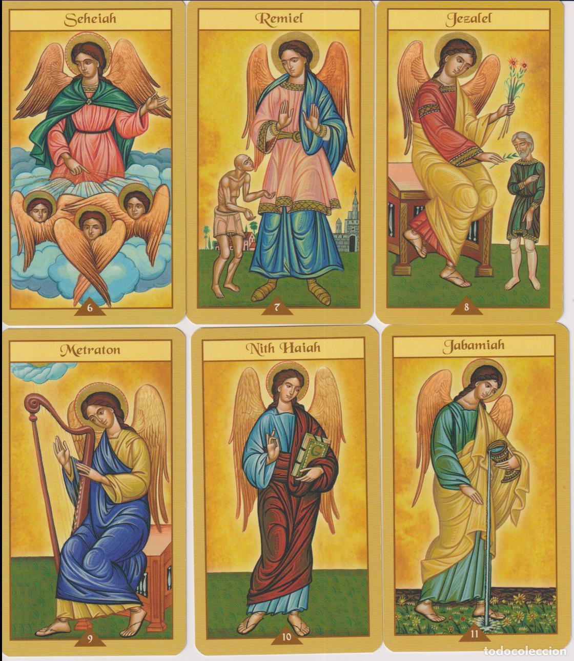 Barajas de cartas: 32 NAIPES &ndash; OR&Aacute;CULO DE LOS &Aacute;NGELES &ndash; EDICIONES ORBIS - 2002 - Foto 3