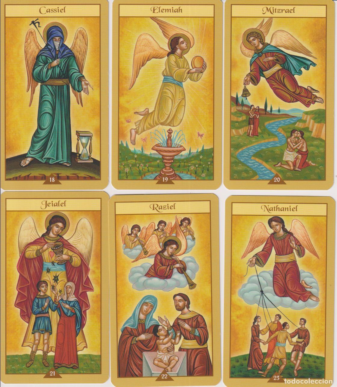 Barajas de cartas: 32 NAIPES &ndash; OR&Aacute;CULO DE LOS &Aacute;NGELES &ndash; EDICIONES ORBIS - 2002 - Foto 5