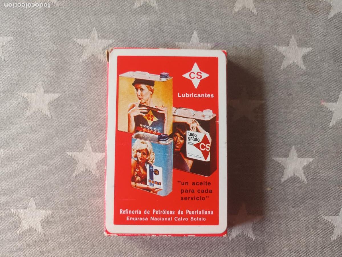 Barajas de cartas: BARAJA CARTAS FOURNIER PUBLICIDAD LUBRICANTES CS REFINERIA PUERTOLLANO. EMPRESA CALVO SOTELO 1963