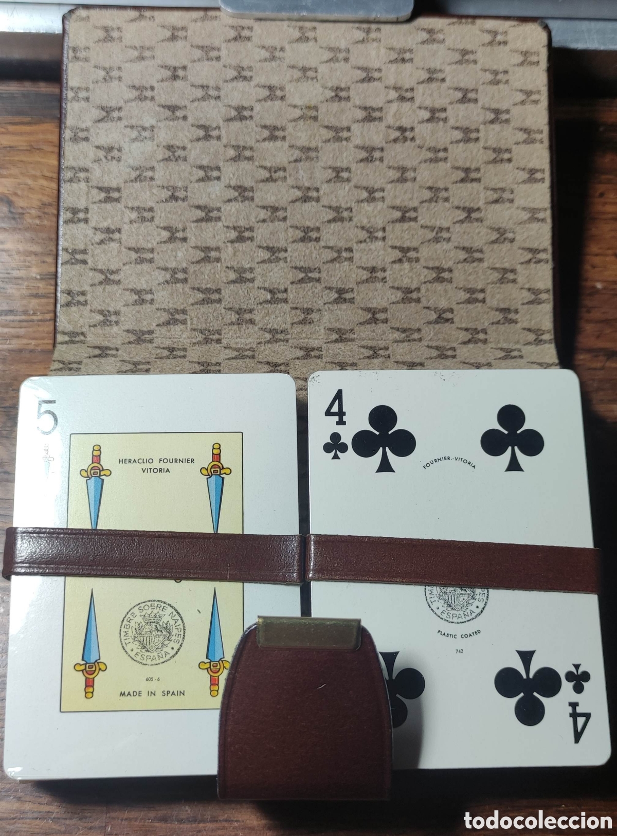 Barajas de cartas: Estuche doble baraja Heraclio Fournier. PRECINTADO.