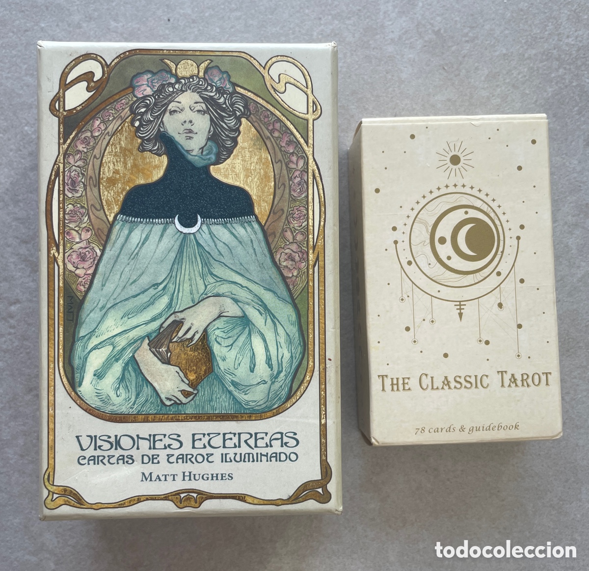 Barajas de cartas: Visiones et&eacute;reas cartas de tarot iluminado & The Classic tarot
