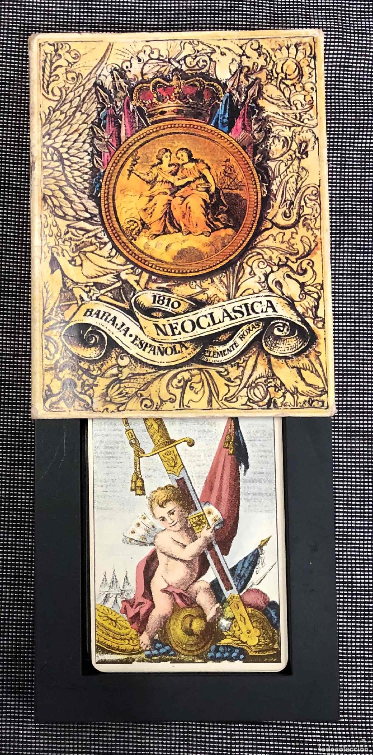 Barajas de cartas: BARAJA ESPA&Ntilde;OLA NEOCLASICA. 1810. REEDICION POR FOURNIER. EN CAJA. COMPLETA