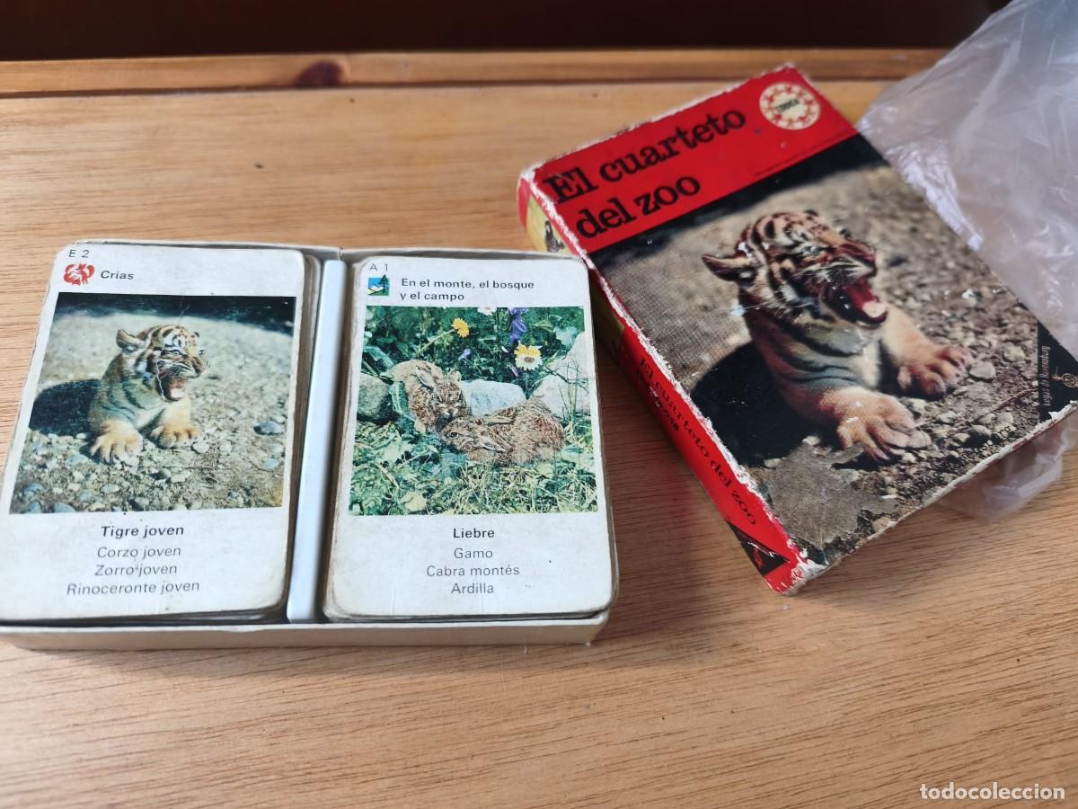 Barajas de cartas: Juego de cartas infantil vintage El Cuarteto del Zoo - Educa / Ravensburger Ref. 16.058
