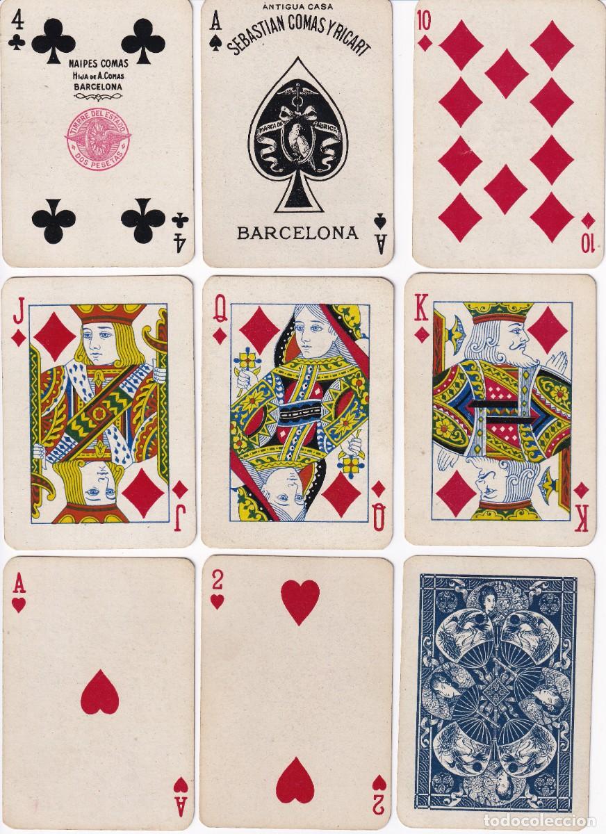 Barajas de cartas: 1112B- BARAJA DE POKER EL PERIQUITO DEL A&Ntilde;O 1939 CON 52 NAIPES DE NAIPES COMAS