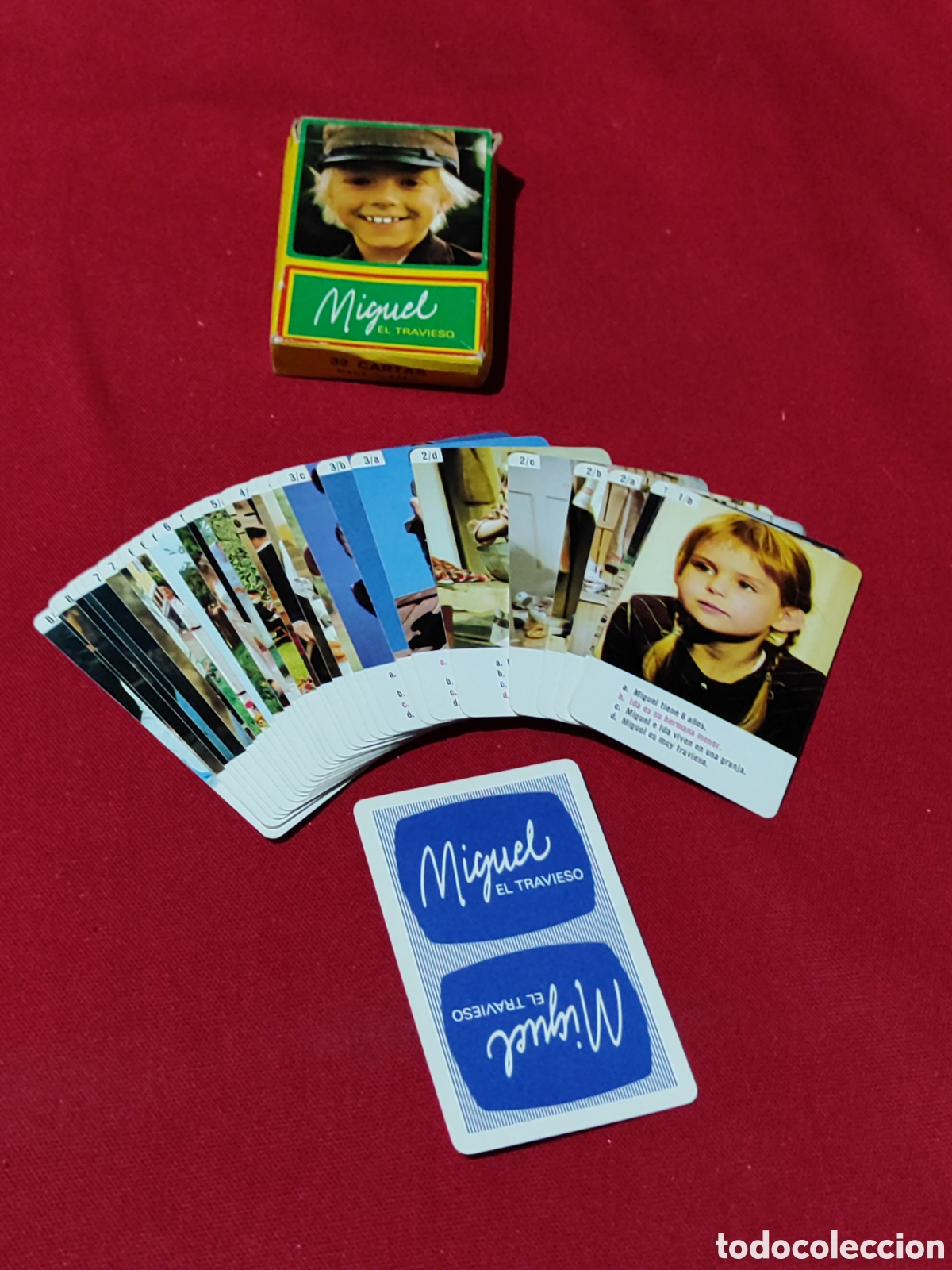 Barajas de cartas: Rara baraja infantil Miguel el travieso 1977 fourmier completa