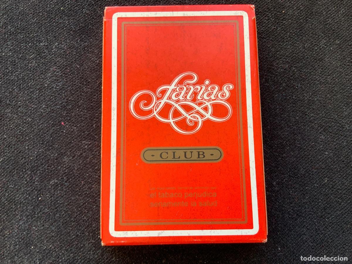 Barajas de cartas: Baraja de cartas espa&ntilde;ola, h. Fournier, publicidad farias club, excelente estado, casi sin uso.