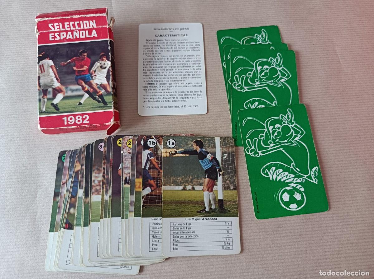Barajas de cartas: JUEGO DE CARTAS COMPLETO SELECCI&Oacute;N ESPA&Ntilde;OLA MUNDIAL 1982