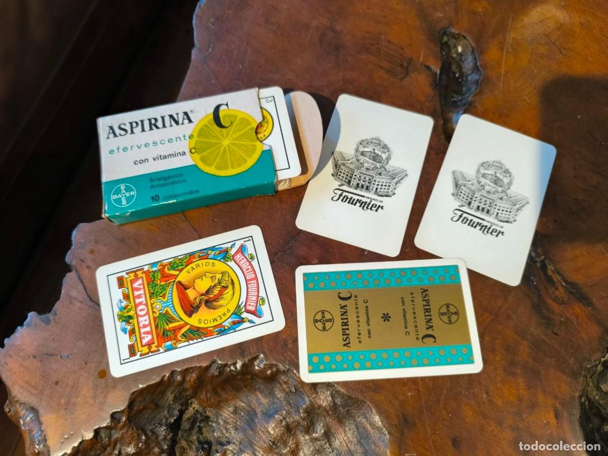 Barajas de cartas: BARAJA ESPA&Ntilde;OLA PUBLICITARIA ASPIRINA C EFERVESCENTE DE BAYER - HERACLIO FOURNIER, COMPLETA