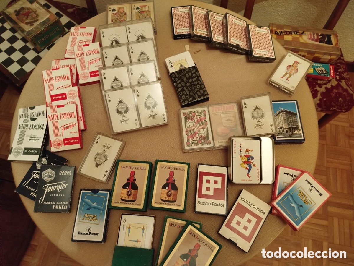 Barajas de cartas: Lote Juegos Vintage: Barajas Fournier PRECINTADAS + Ajedrez y Domin&oacute;