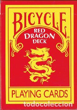 Barajas de cartas: Baraja de p&oacute;ker Bicycle Red Dragon Deck Playing cards