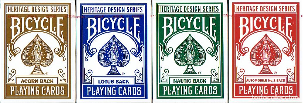 Barajas de cartas: Barajas de p&oacute;ker Bicycle Playing cards Heritage design series