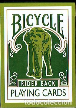 Kartenspiele: Baraja de p&oacute;ker Bicycle Playing cards Green Elephant Tsunami