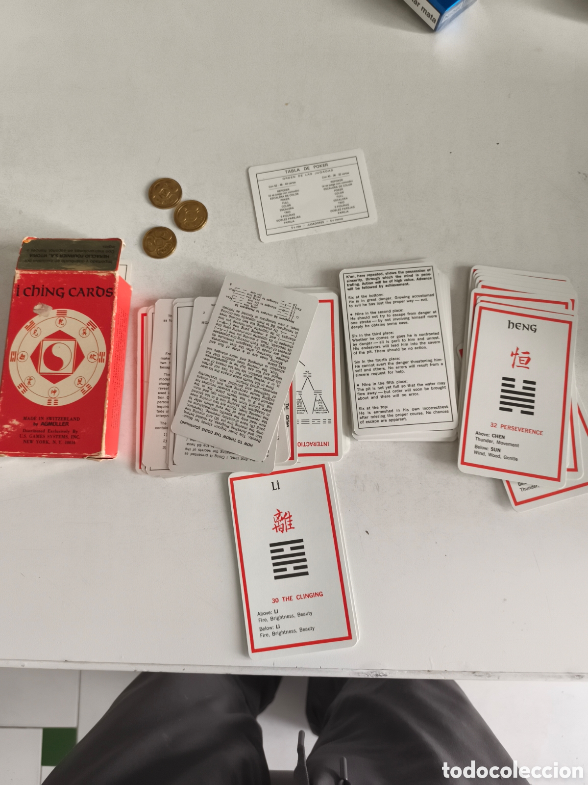 Barajas de cartas: Antigua baraja completa De Heraclio Fournier I Ching Cards