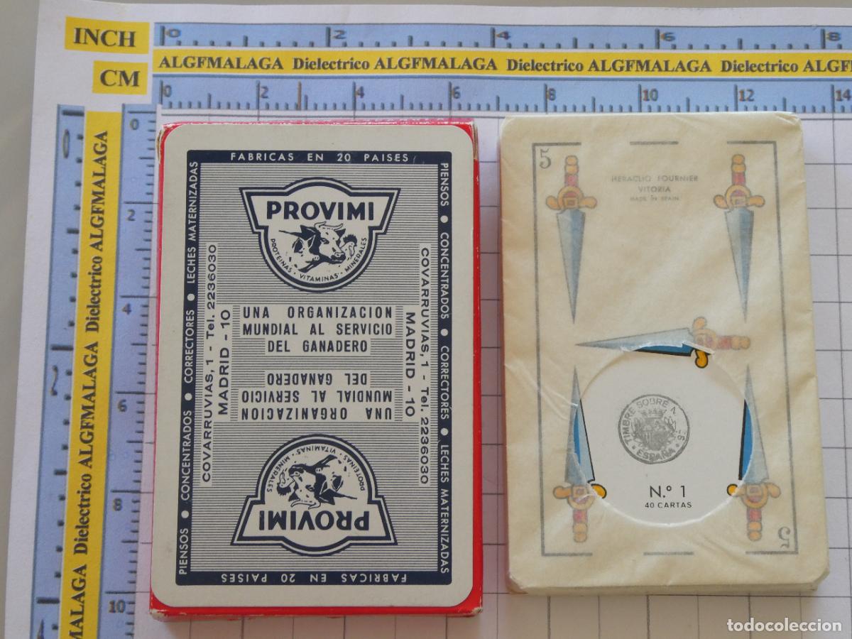 Barajas de cartas: BARAJA CARTAS ESPA&Ntilde;OLA. FOURNIER. PROVIMI ORGANIZACI&Oacute;N MUNDIAL SERVICIO DEL GANADERO PRECINTADA 80GR
