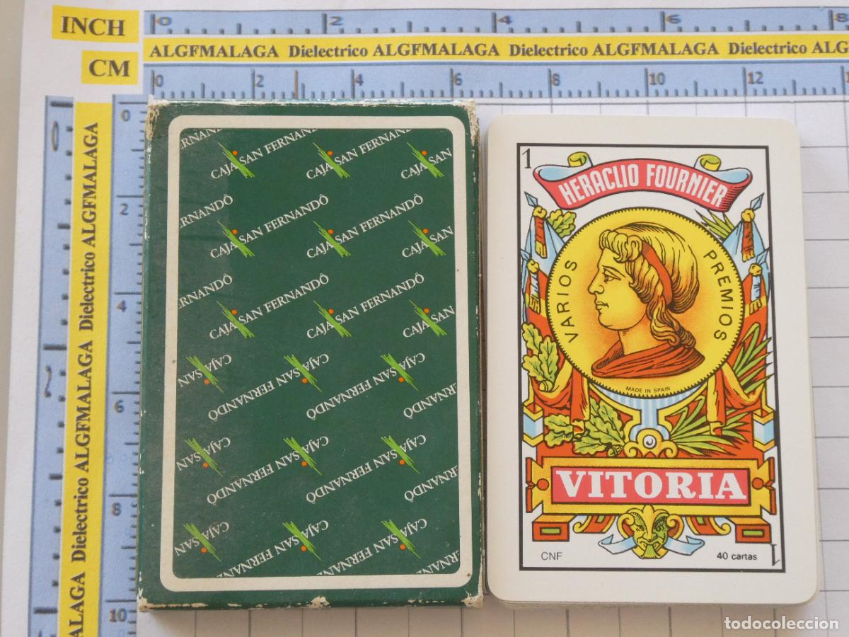 Barajas de cartas: BARAJA CARTAS ESPA&Ntilde;OLA. FOURNIER. BANCOS CAJA DE AHORROS CAJA SAN FERNANDO. 80GR