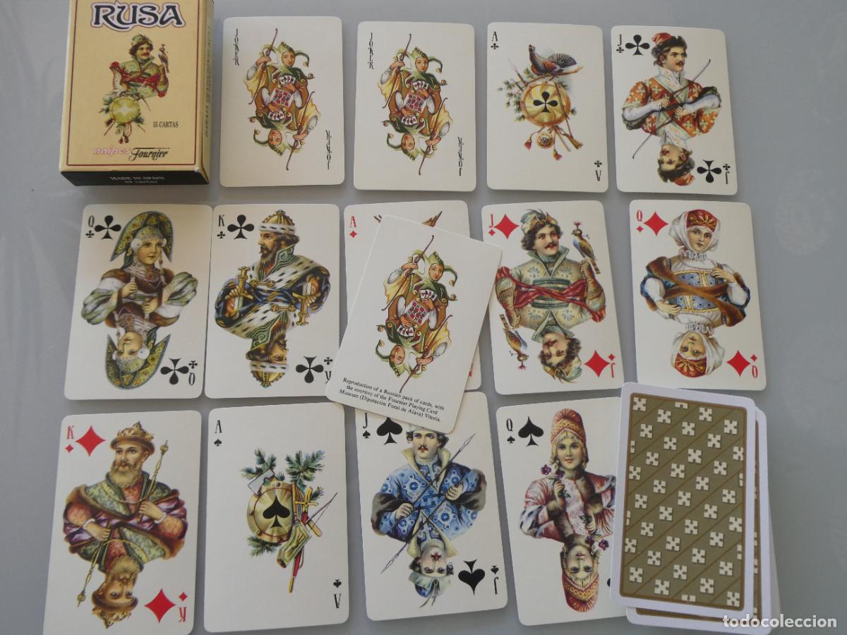 Barajas de cartas: BARAJA TRADICIONAL RUSA. FOURNIER. RUSIA. 100GR