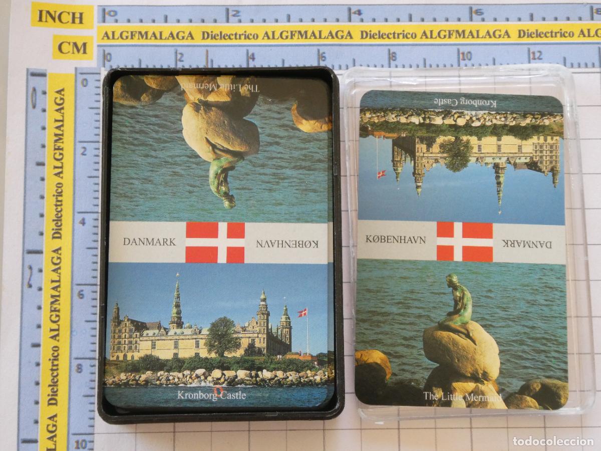 Barajas de cartas: BARAJA DE CARTAS P&Oacute;KER. COPENHAGUE DINAMARCA. SIRENITA CASTILLO KRONBORG. 90GR