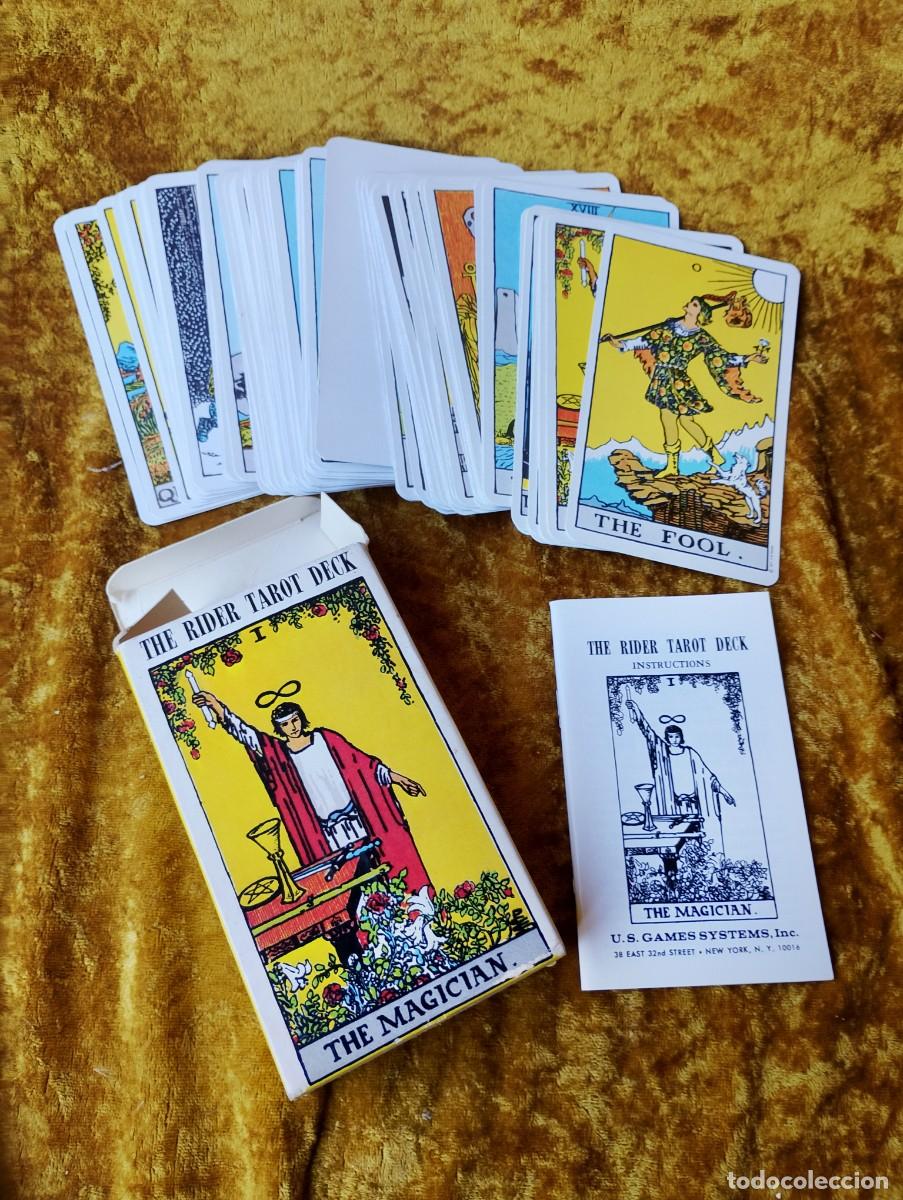 Barajas de cartas: The Rider TAROT Deck impreso en Suiza (1971) para U.S.games INC.completo: instrucciones+mazo de 78