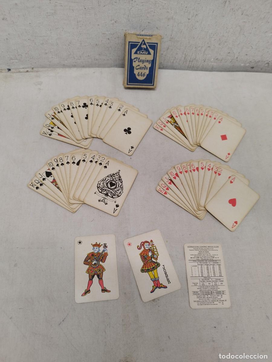 Barajas de cartas: Antigua baraja de poker alemana. Naipe, EMU playing cards 446. Completa.