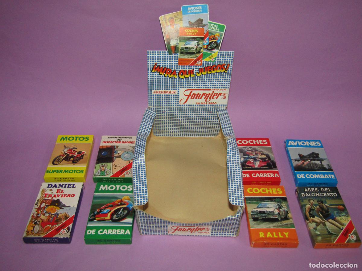 Barajas de cartas: Antigua Caja Expositor con 8 Barajas Infantiles Diferentes y a Estrenar de H. FOURNIER