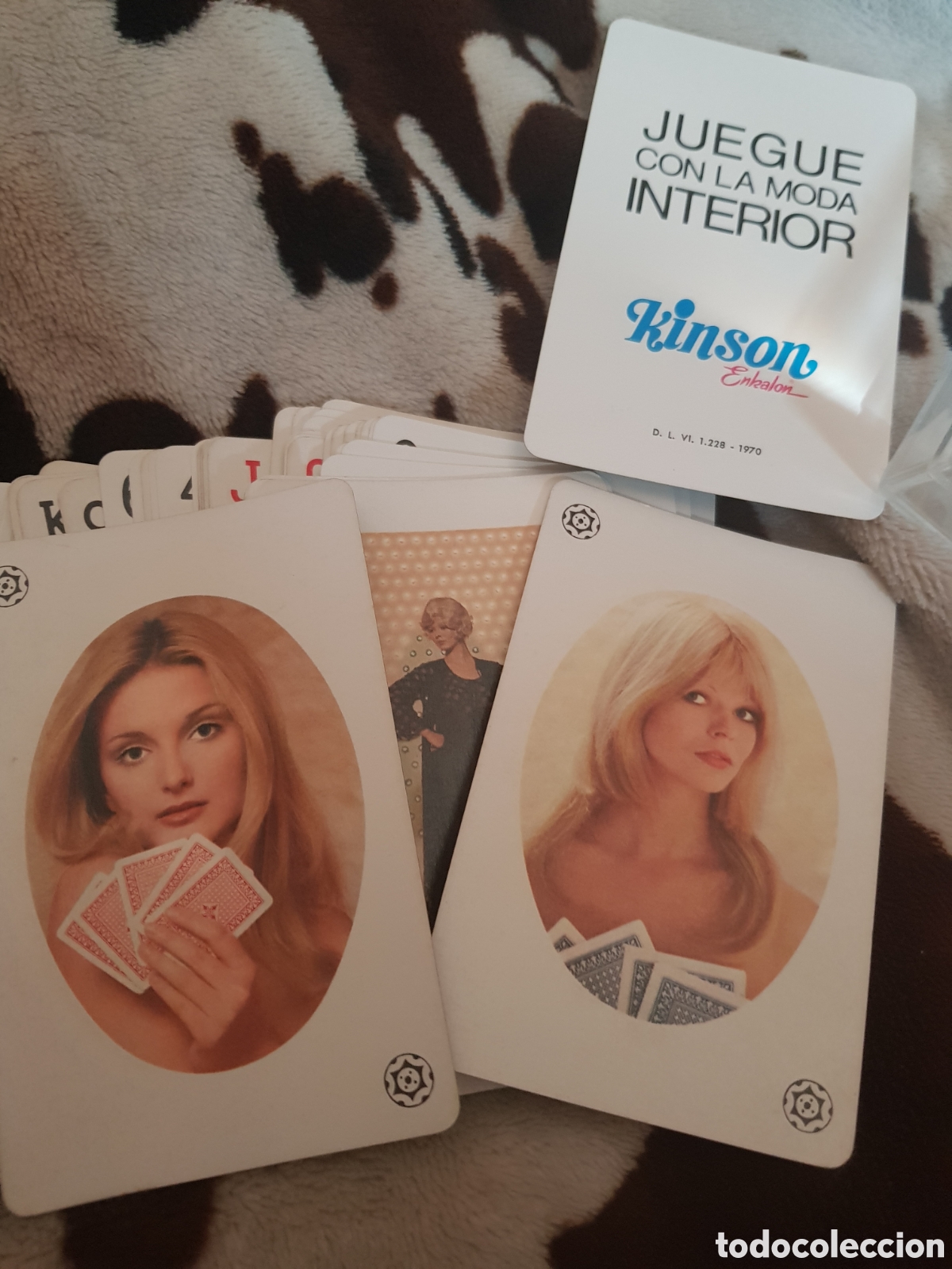 Playing Cards: ANTIGUA BARAJA DE CARTAS KINSON COMPLETA 54 CARTAS 1970