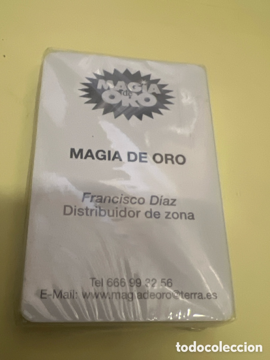 Barajas de cartas: T3/A11/17. BARAJA MAGIA DE ORO, NAIPES COMAS 2004. PARA JUEGO DE MANOS. DISTRIBUIDOR FRANCISCO DIAZ