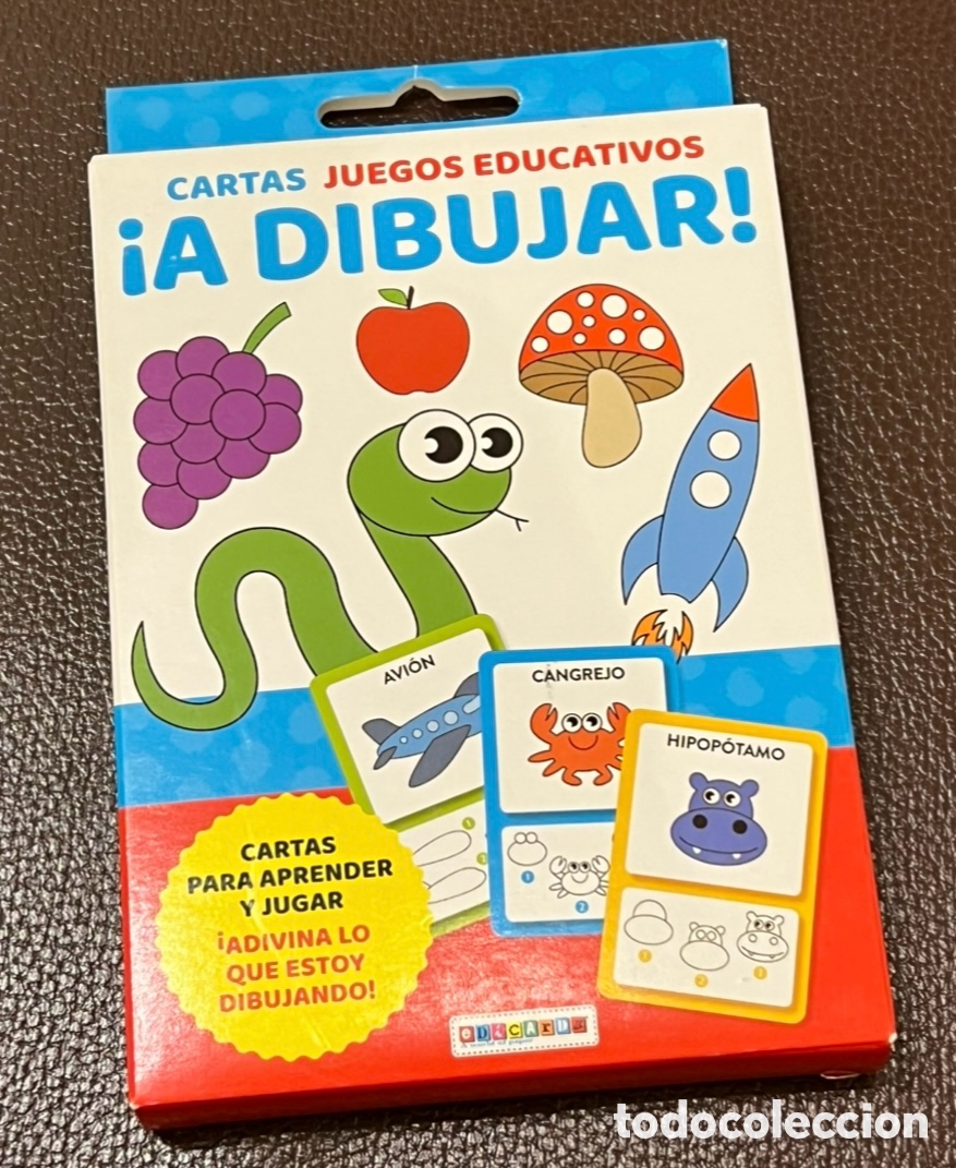 Barajas de cartas: Baraja Infantil. &iexcl;A Dibujar! Cartas para Colorear. Edicards. Juegos Educativos.