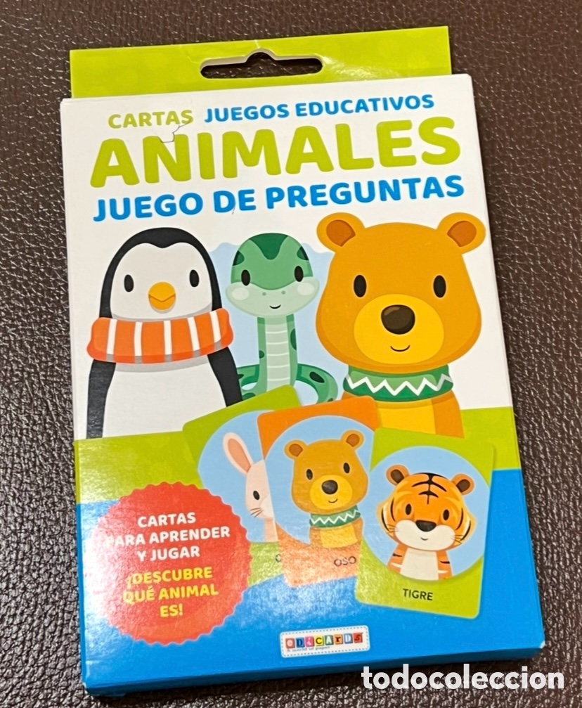 Barajas de cartas: Baraja Infantil. Animales. Cartas para Colorear. Edicards. Juegos Educativos.