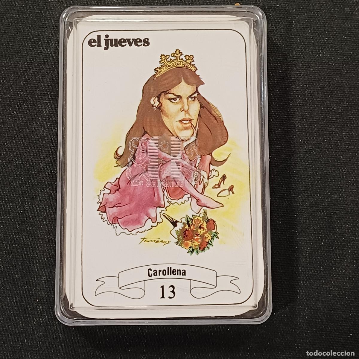 Barajas de cartas: EL JUEVES-CARICATURAS FAMOSOS/JUEGO DE CARTAS.