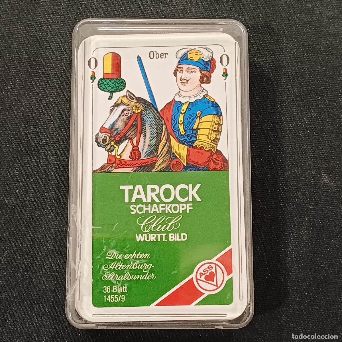 Barajas de cartas: ASS ALTENBURGER TAROK SCHAFKOPF CLUB/JUEGO DE CARTAS.