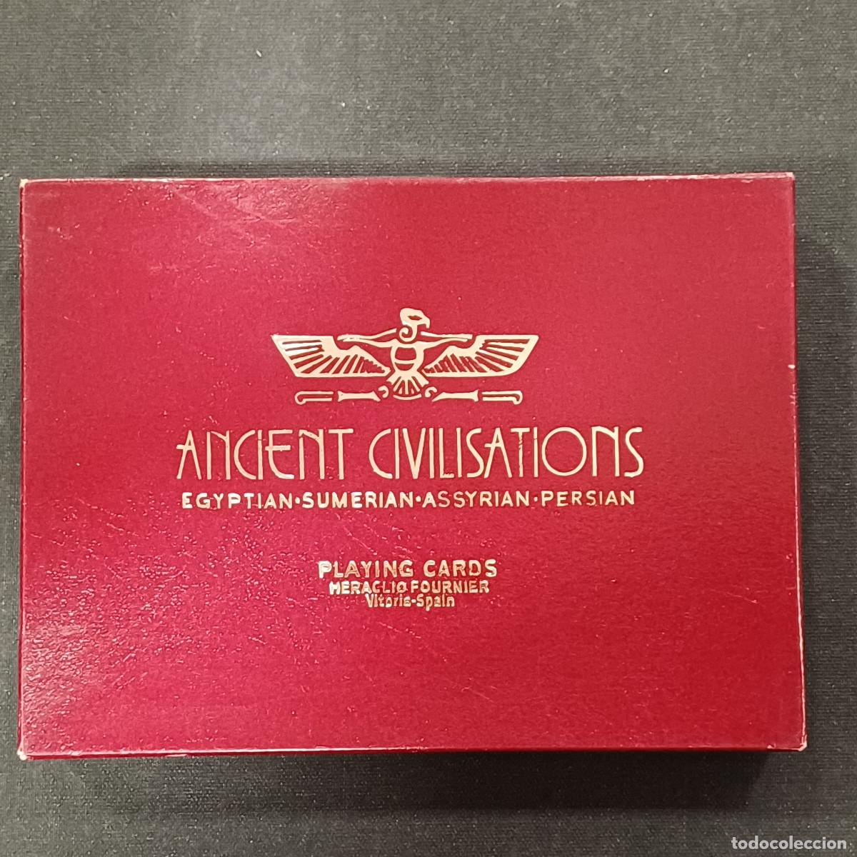 Barajas de cartas: BARAJA ANCIENT CIVILISATIONS HERACLIO FOURNIER/EGYPTIAN-SUMERIAN-ASSYRIAN-PERSIAN/JUEGO DE CARTAS.