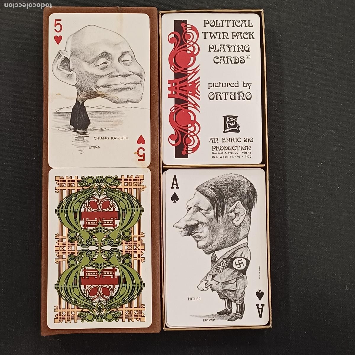 Barajas de cartas: BARAJA POLITICAL TWIN PACK/JUEGO DE CARTAS ORTU&Ntilde;O.