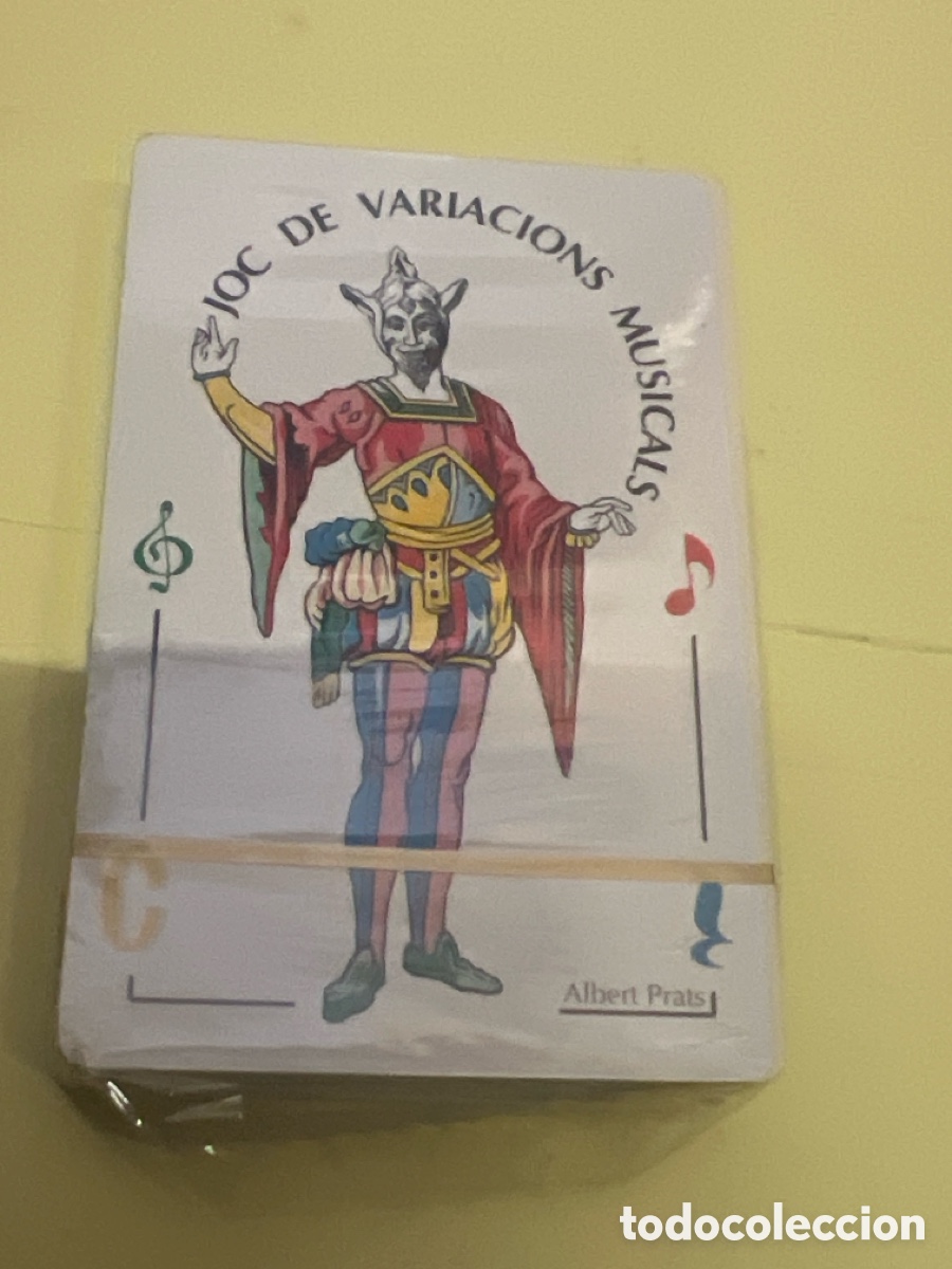 Barajas de cartas: T3/A12/13. Baraja Naipe Espa&ntilde;ol. Coral Xalesta 20 anys. Joc de variacions musicals. Naipes Comas
