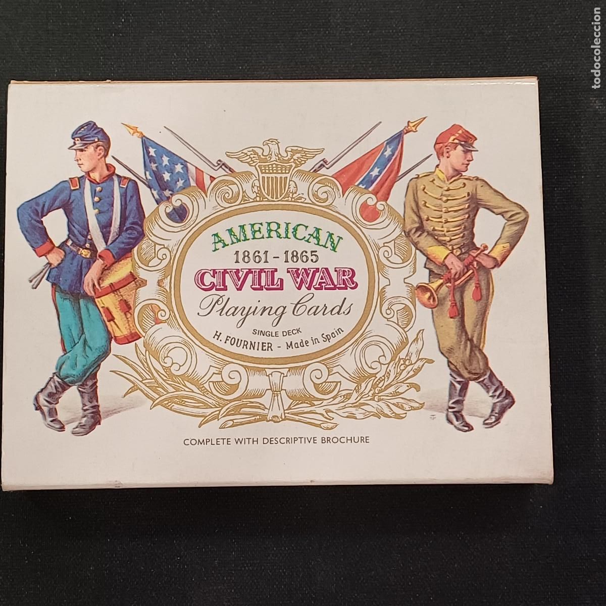 Barajas de cartas: CARTAS AMERICAN CIVIL WAR/HERACLIO FOURNIER/JUEGO DE CARTAS POKER .