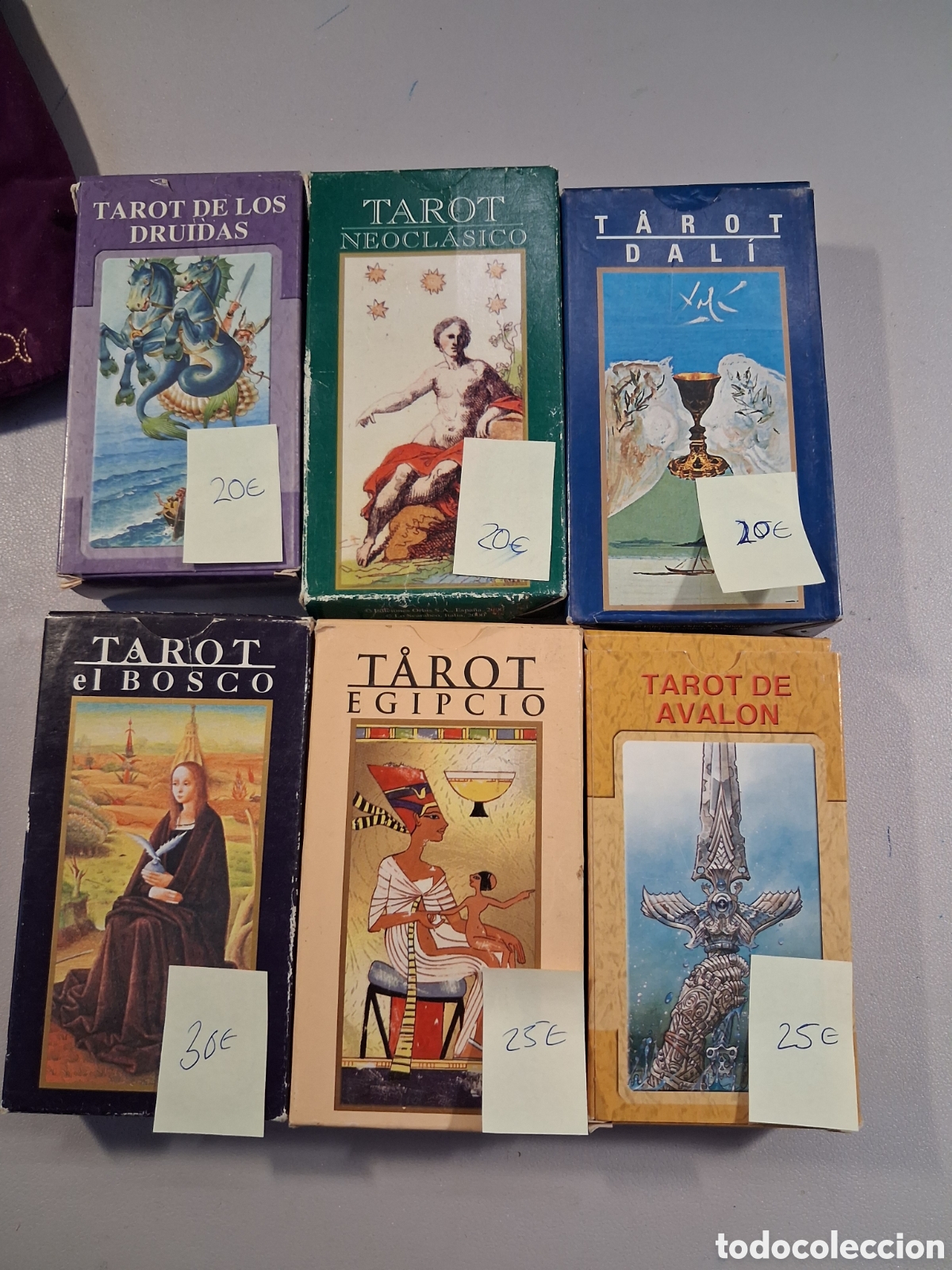 Barajas de cartas: Lote de 6 barajas cartas del Tarot