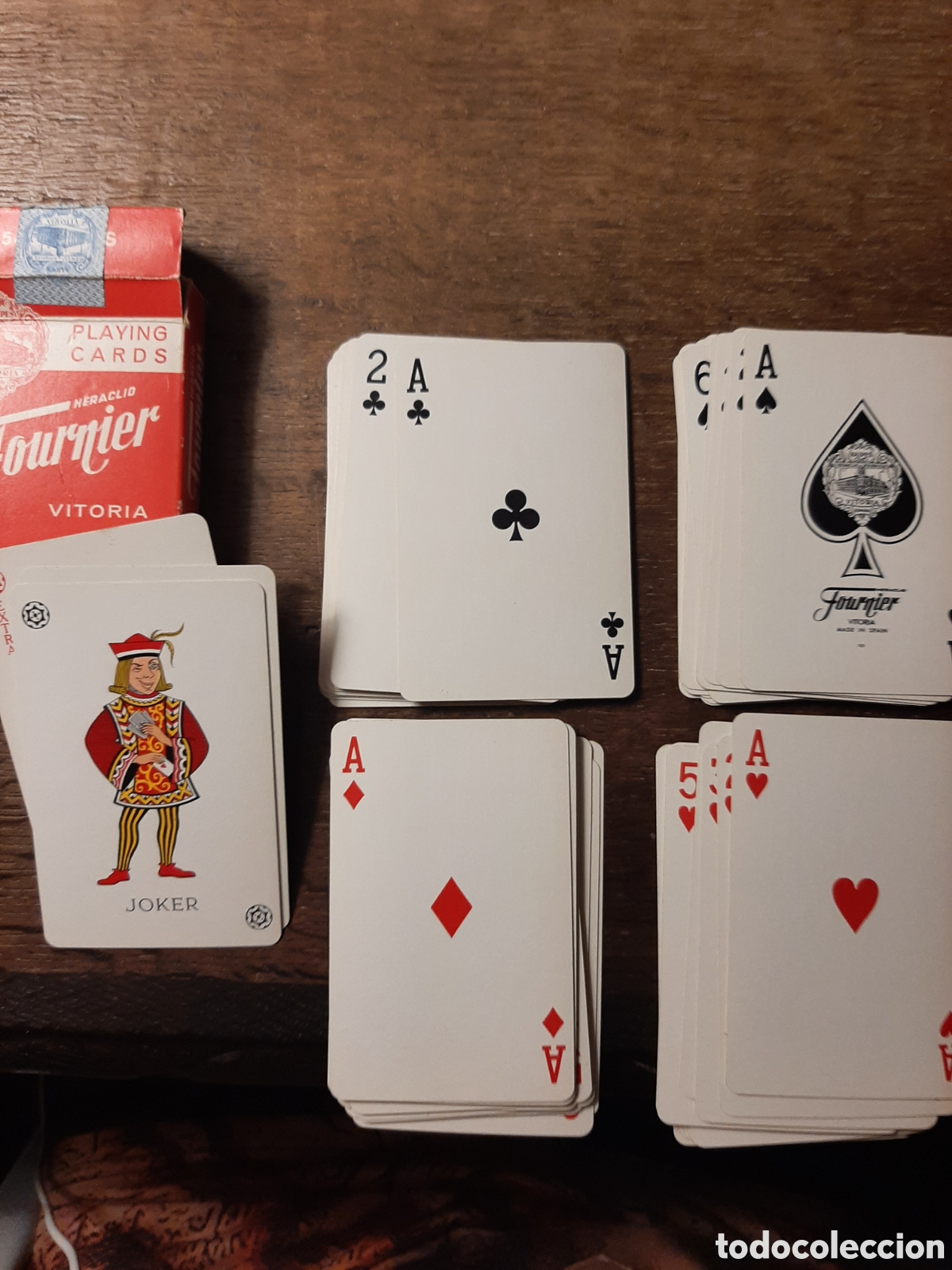 Barajas de cartas: Cartas de POKER. 55 unidades. Fournier (Vitoria).