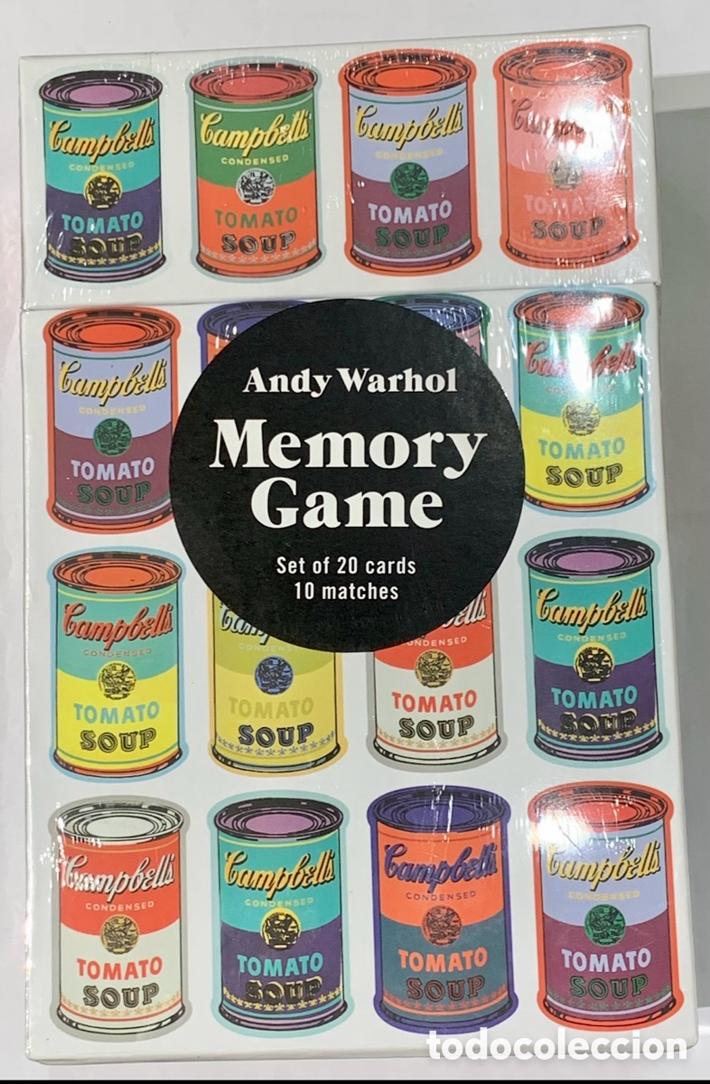 Barajas de cartas: Juego de Memoria. Exposici&oacute;n Andy Warhol. Madrid. Ser de 20 cartas.