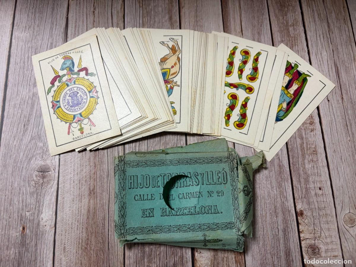 Barajas de cartas: BARAJA DE CARTAS. HIJO DE TORRAS Y LLE&Oacute;. BARCELONA. COMPLETA. PERFECTO ESTADO. VER FOTOS