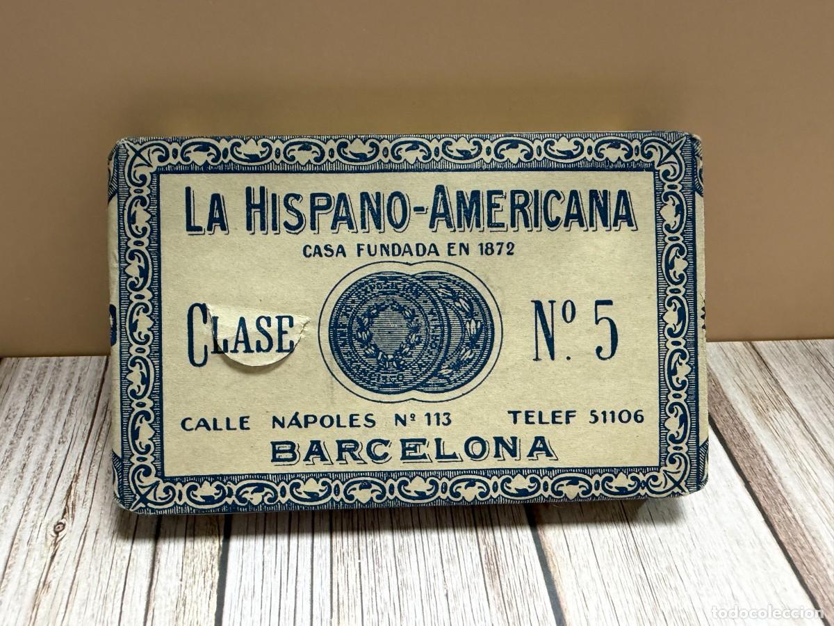 Baralhos de cartas: BARAJA DE CARTAS. LA HISPANO-AMERICANA. CLASE N&ordm; 5. BARCELONA. CERRADA. VER FOTOS