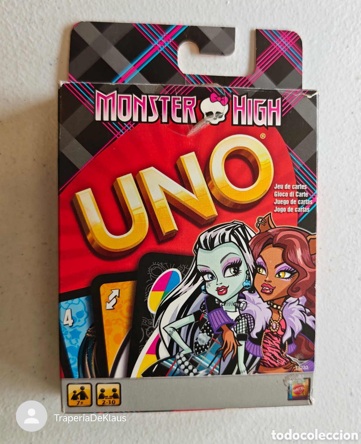 Barajas de cartas: baraja UNO - juego de cartas monster - high - car240
