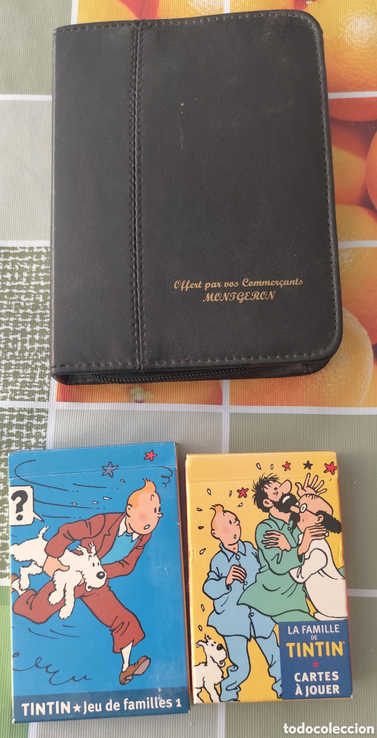 Barajas de cartas: 2 Barajas de Tint&iacute;n m&aacute;s un estuche de viaje