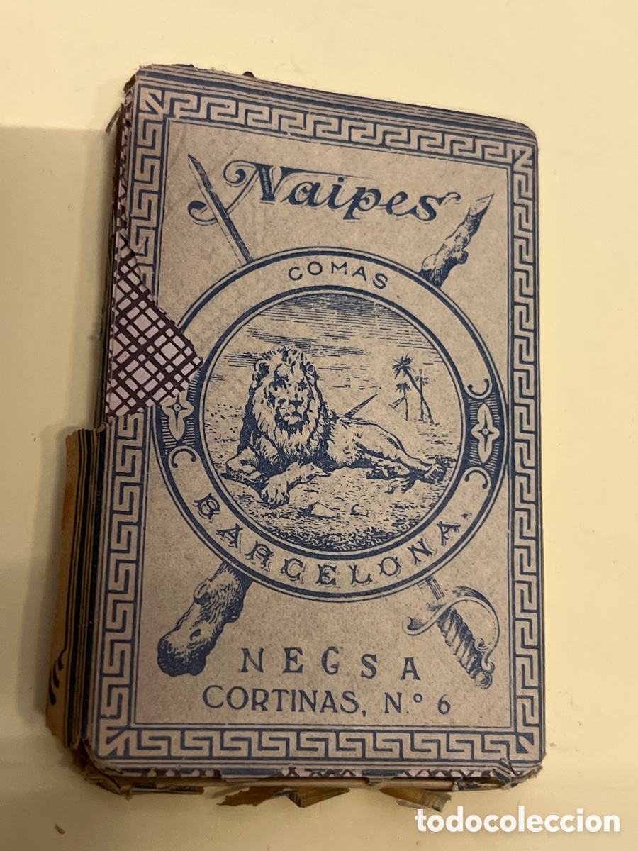 Barajas de cartas: T3/A12/18. BARAJA ESPA&Ntilde;OLA DE NAIPES COMAS N&ordm; 3 - LEON CORTINAS N&ordm; 6