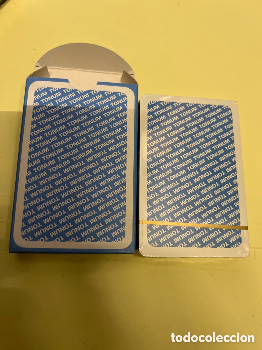 Barajas de cartas: T3/A12/22. Naipes Comas dorso Tonum publicitaria baraja caja AZUL Comas