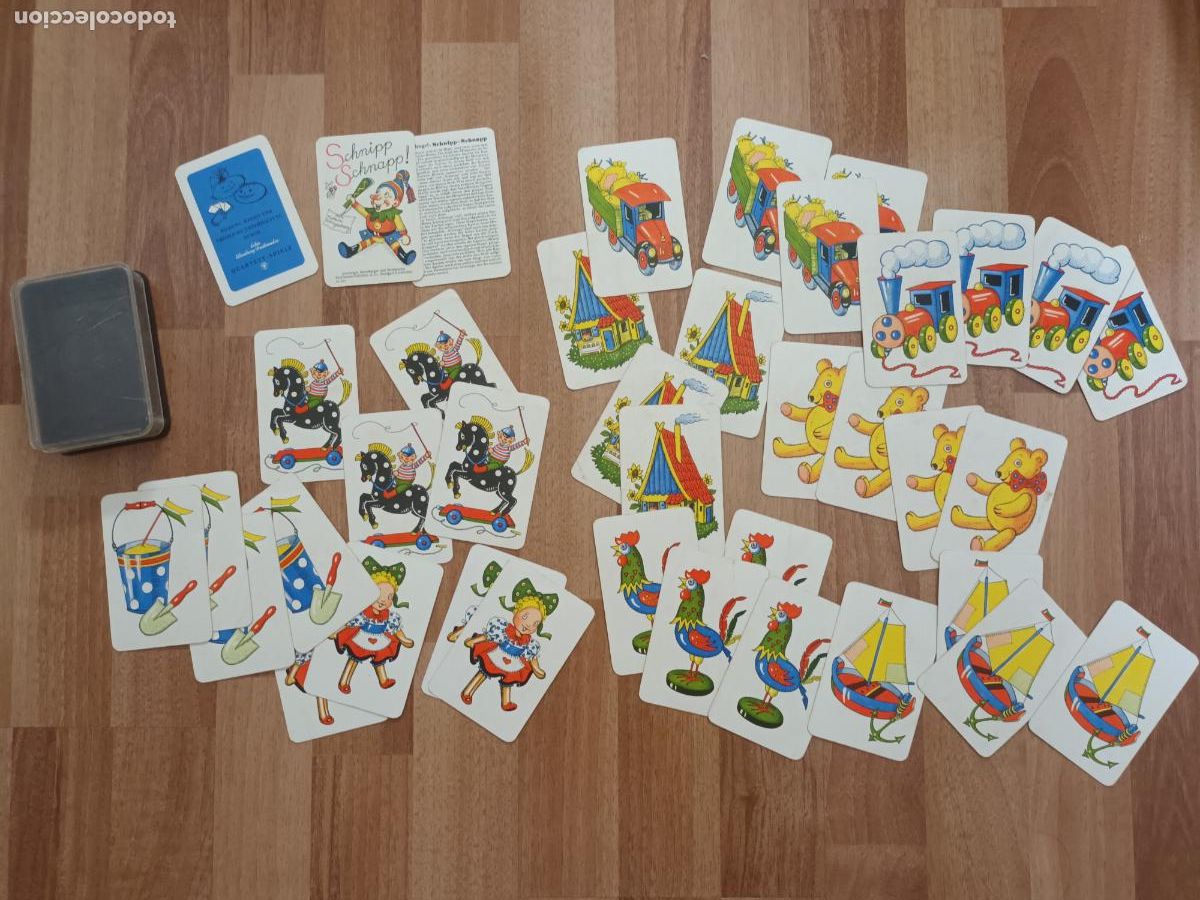 Barajas de cartas: BARAJA CARTAS NAIPES INFANTIL. SCHNIPP SCHNAPP. VON KATCIN HONGESBECG SPIELKARTEN. STUTTUGART