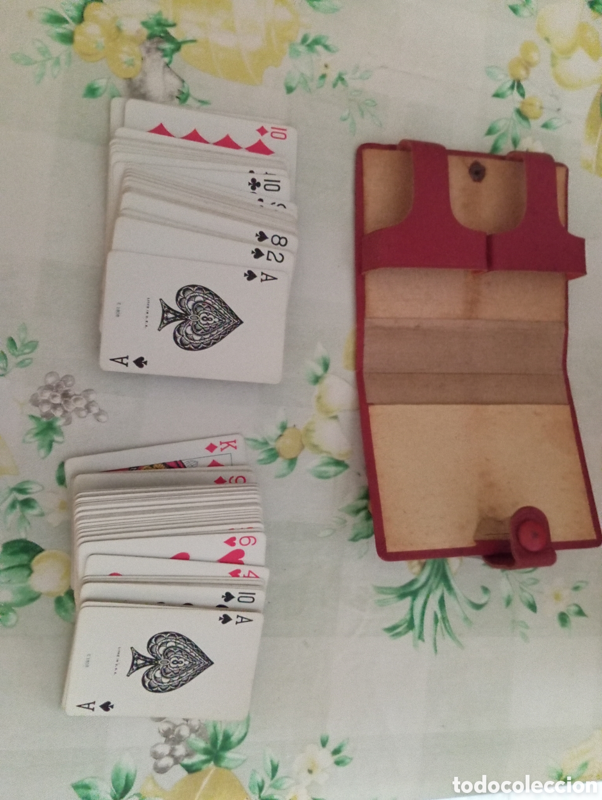 Barajas de cartas: DOBLE BARAJA DE BRIDGE CON SU FUNDA - Foto 4