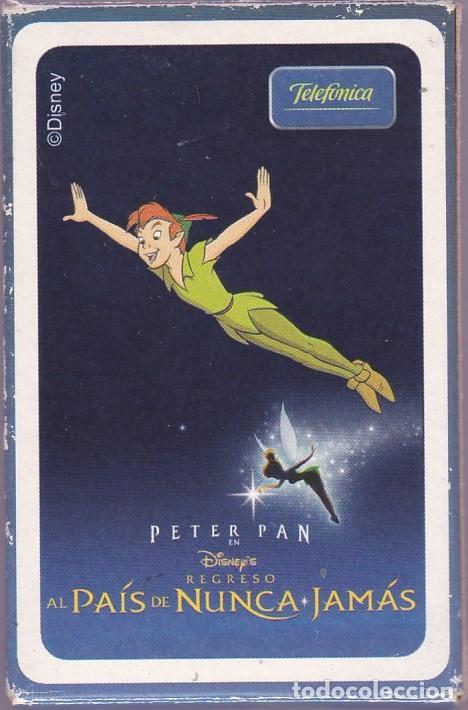 Barajas de cartas: BARAJA CARTAS PROMOCIONAL TELEFONICA DISNEY PETER PAN PAIS NUNCA JAMAS UNICA!