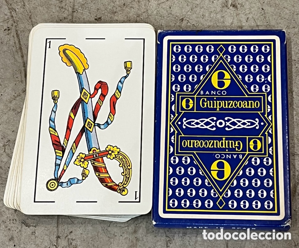 Barajas de cartas: Baraja Espa&ntilde;ola. Publicidad BANCO GUIPUZCOANO. Fournier.