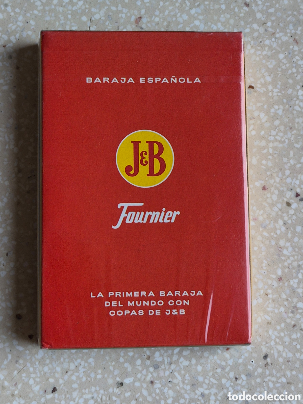 Barajas de cartas: Baraja Naipes Fournier Whisky J&B . Dise&ntilde;o Especial en el palo de Copas . Precintada