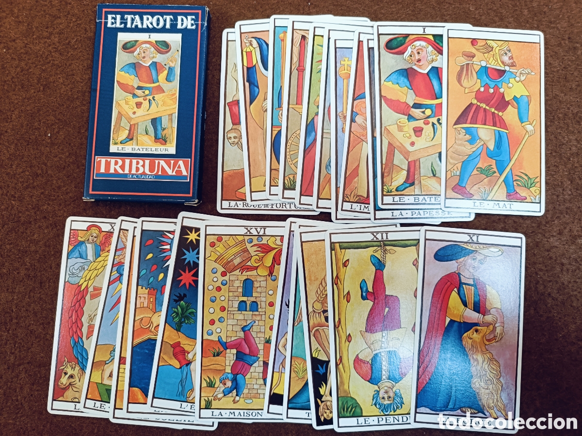 Barajas de cartas: BARAJA DE TAROT. EL TAROT DE TRIBUNA . COMPLETA 22 CARTAS. NUNCA USADAS