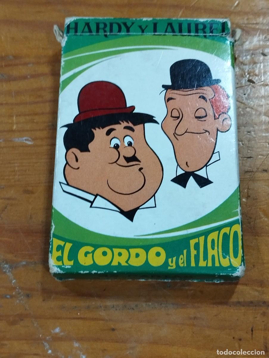 Barajas de cartas: BARAJA DE NAIPES &rdquo;EL GORDO Y EL FLACO&rdquo;. COMPLETA, EN SU CAJA.